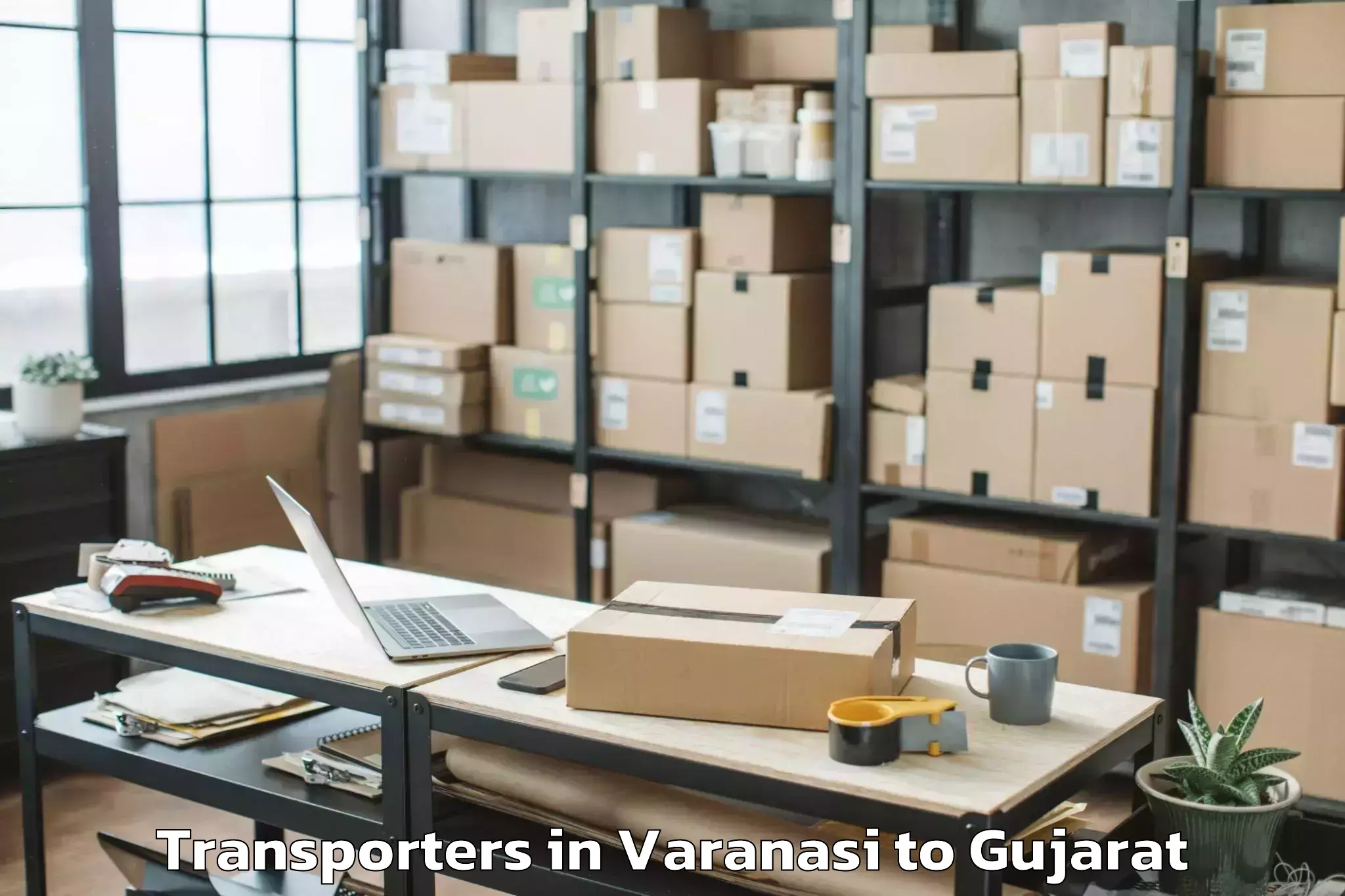 Trusted Varanasi to Navsari Agricultural Universit Transporters